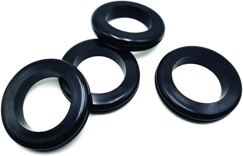 EASYEAH Store 2 Inch Rubber Grommets for Wiring, 1-9/16 in ID Firewall Grommet Automotive, Eyelet Ring Gasket Hole Grommets for Metal Electric Box, Wires Cables Hoses Cords Protection, 4 Pcs, 40x50 mm - Image 1